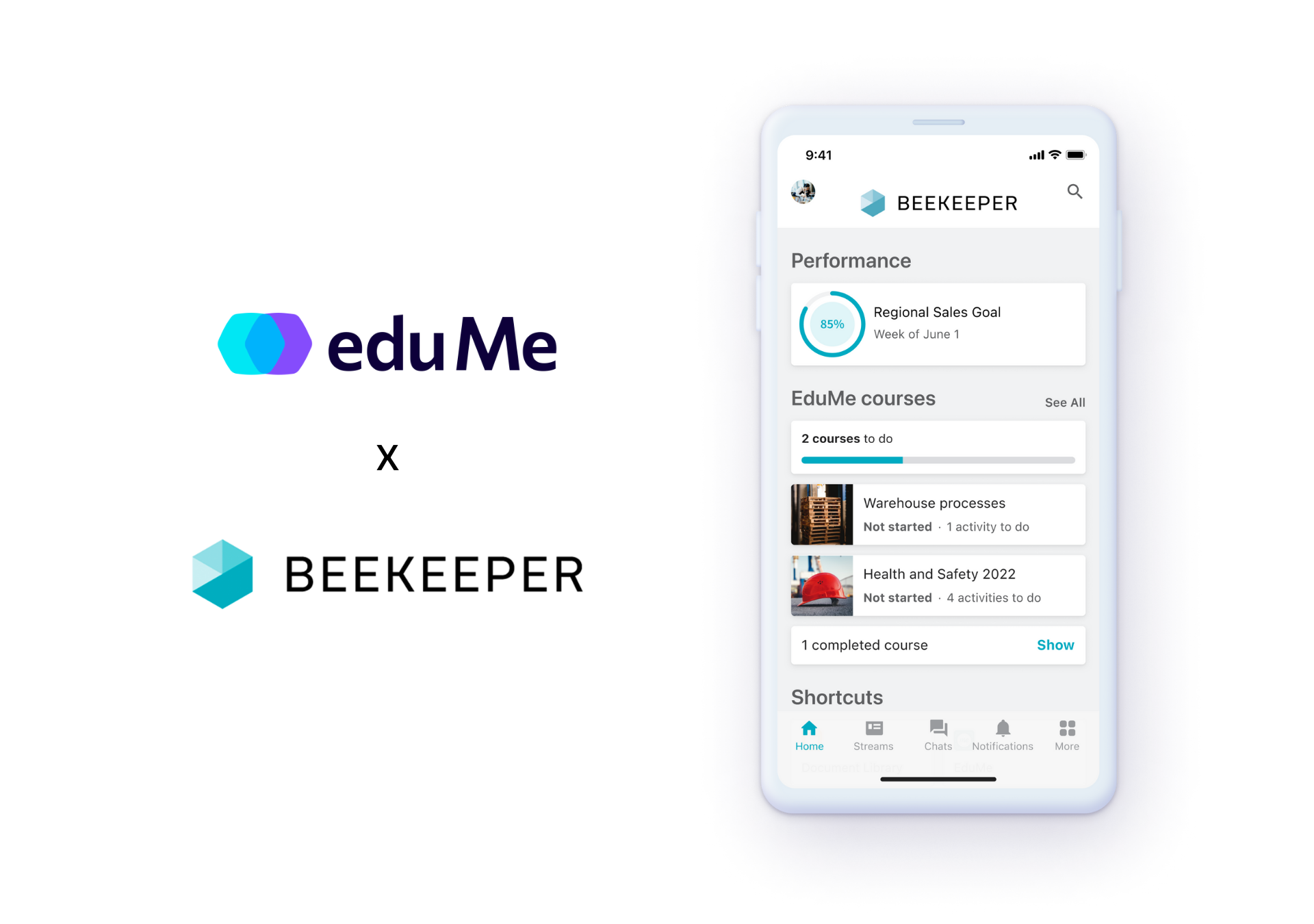 eduMe's Beekeeper integration, enabling learning within the flow of deskless work