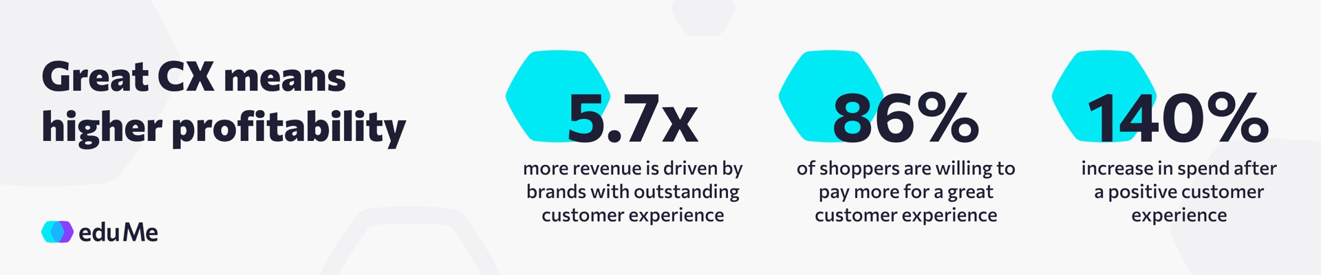 eduMe Infographic: Great CX means higher profitability