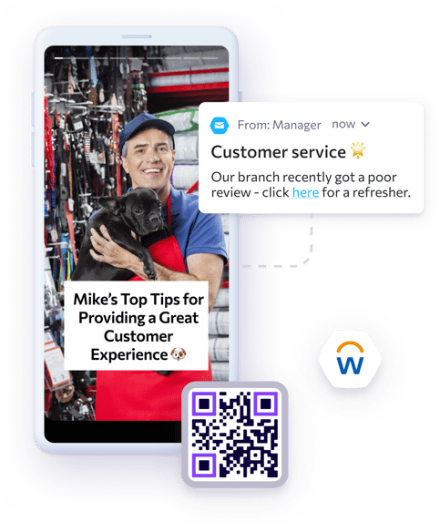 Improving Frontline Retail Training - Workday Microlearning Integration with contextual QR codes
