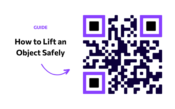 How to Lift an Object Safely, Guide QR code by eduMe