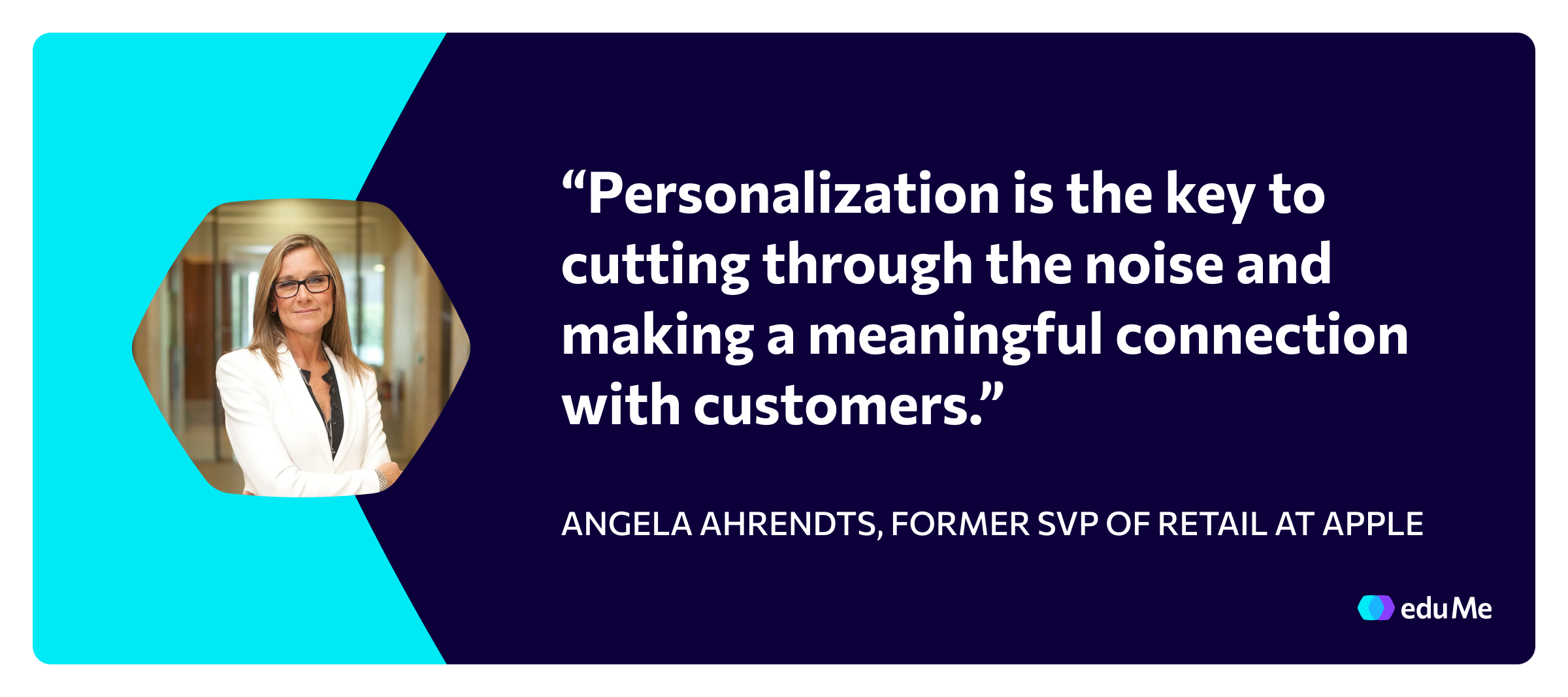Customer experience quote, Angela Ahrendts Apple