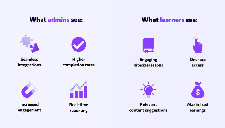 What seamless learning means for admins vs. users
