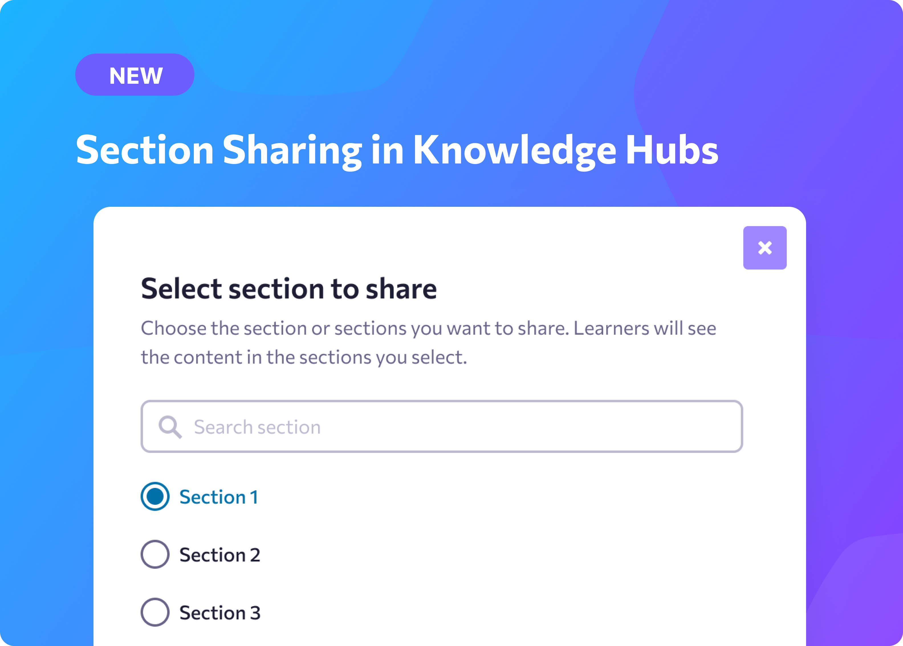 section sharing